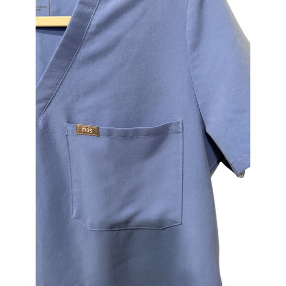 Figs scrub set Catarina top Women’s Cade Cargo Drawstring Pants medium blue - Picture 3 of 8